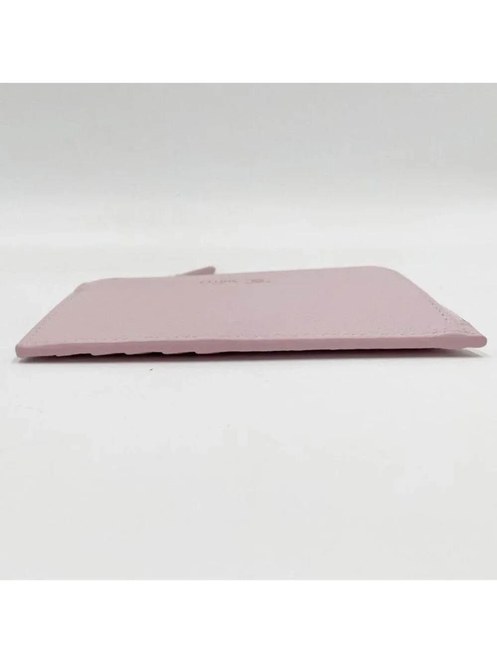 Celine Coin Case Card Holder Pink Leather Gold Display